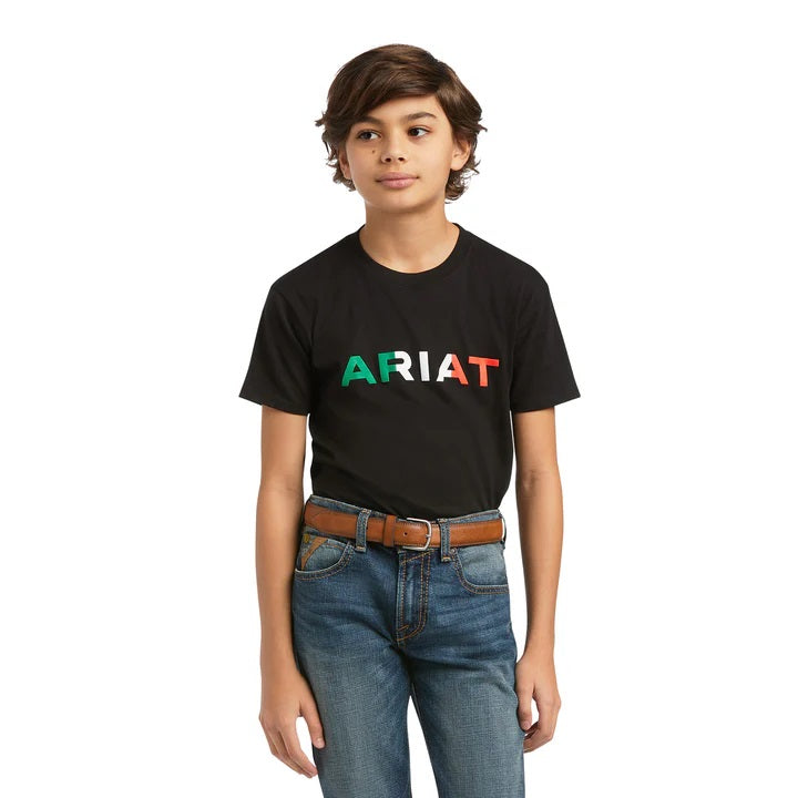 ARIAT PLAYERA M/C NIÑO VIVA MEXICO MOD. 100399