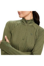 ARIAT PLAYERA M/L DAMA LOWELL 2.0 1/4 ZIP MOD.10041206