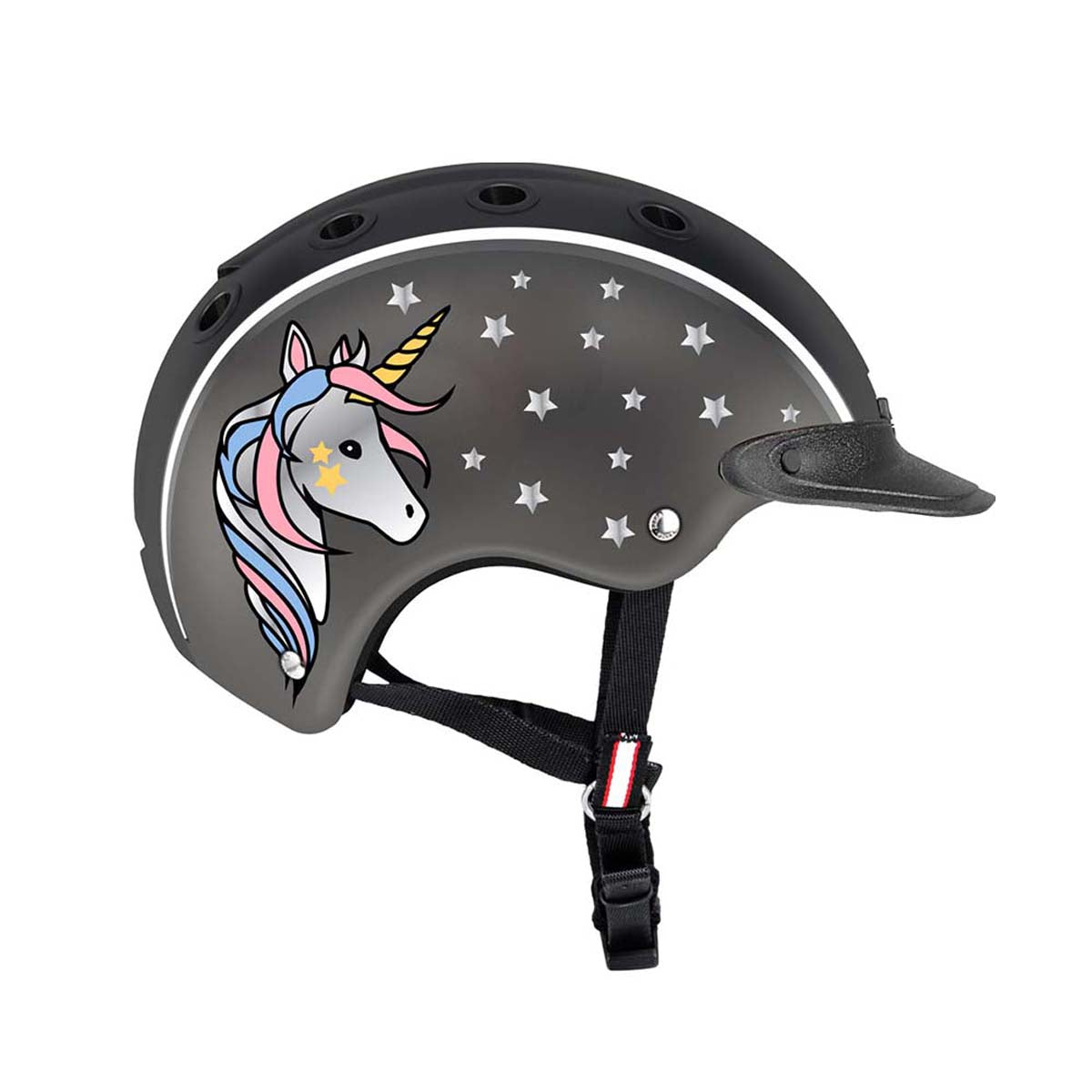 CAS-CO CASCO INFANTIL DE EQUITACION ESTAMPADO UNICORNIO MOD. 2088