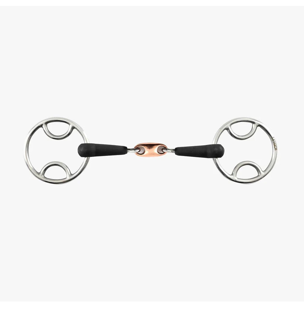 PREMIER EQUINE FILETE PESSOA DE GOMA CORTO DOBLE ARTICULACION MOD. 8048