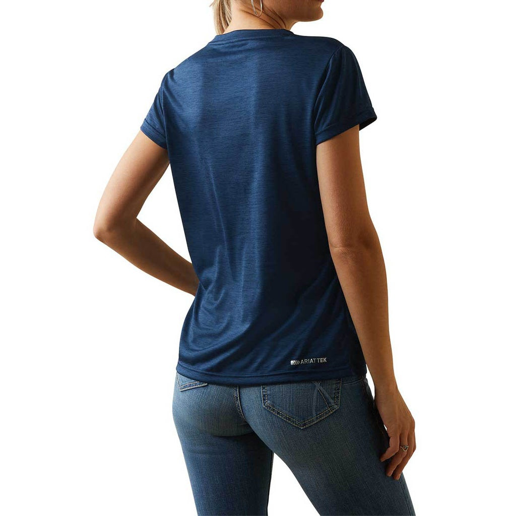 ARIAT PLAYERA DAMA M/C LAGUNA LOGO MOD. 10043610