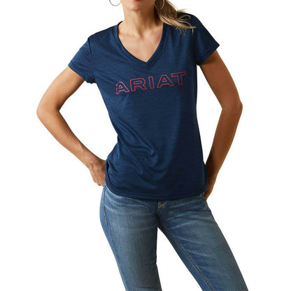 ARIAT PLAYERA DAMA M/C LAGUNA LOGO MOD. 10043610