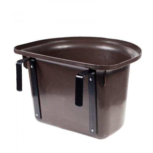 HORZE COMEDERO DE PLASTICO 10 LT CON GANCHOS MOD. 50547-DBR