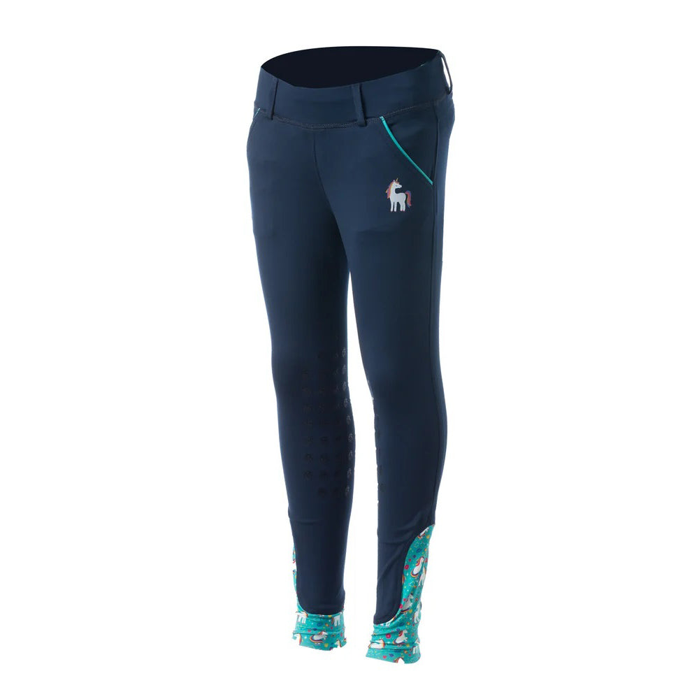 EQUINAVIA PANTALÓN EQUITACIÓN INFANTIL LENA KNEE PATCH MOD. E36040-NV/UNI