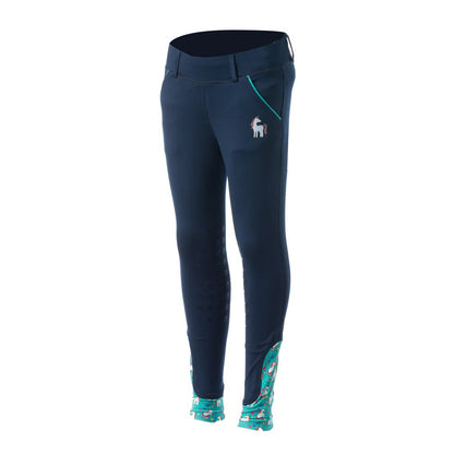 EQUINAVIA PANTALÓN EQUITACIÓN INFANTIL LENA KNEE PATCH MOD. E36040-NV/UNI