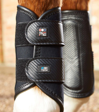PREMIER EQUINE BRUSHING BOOTS CARBON AIR-TECH MOD. 1027