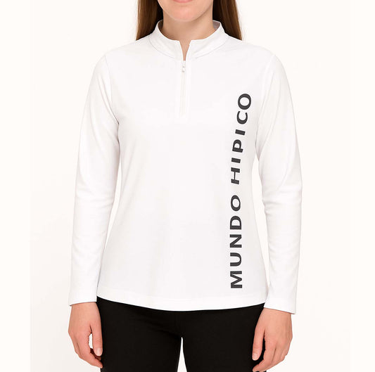 MH PLAYERA DE ENTRENAMIENTO C/CIERRE M/L LISA