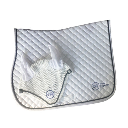 EQUINAVIA JUEGO DE CARONA C/OREJERAS VOSS BORDADO MH MOD. E20002