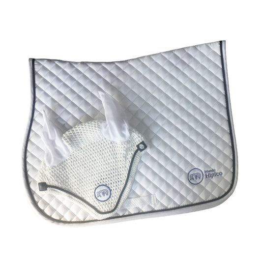 EQUINAVIA JUEGO DE CARONA C/OREJERAS VOSS BORDADO MH MOD. E20002
