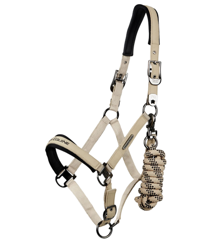 PREMIER EQUINE CABEZADA TEXTIL ACOJINADA C/PASEADOR CORDA MOD. 6150