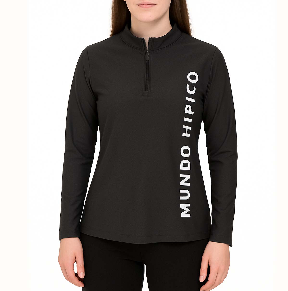 MH PLAYERA DE ENTRENAMIENTO C/CIERRE M/L LISA