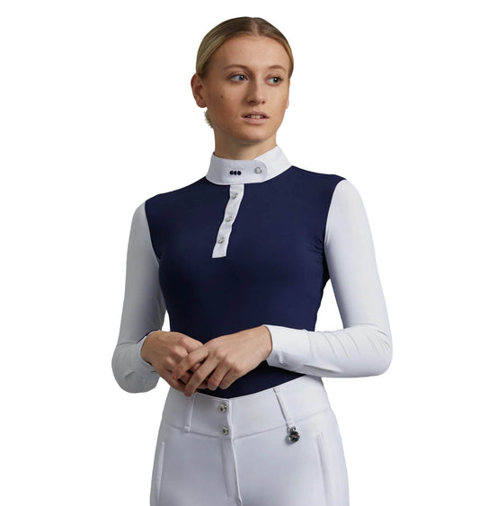 PREMIER EQUINE PLAYERA DE COMPETENCIA M/L DAMA ROSSINI MOD. 4016
